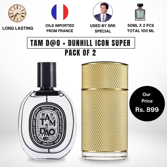 SRK Special Combo | Diptyque Tam Dao + Dunhill Icon Mix  50 ML  Pack Of 2