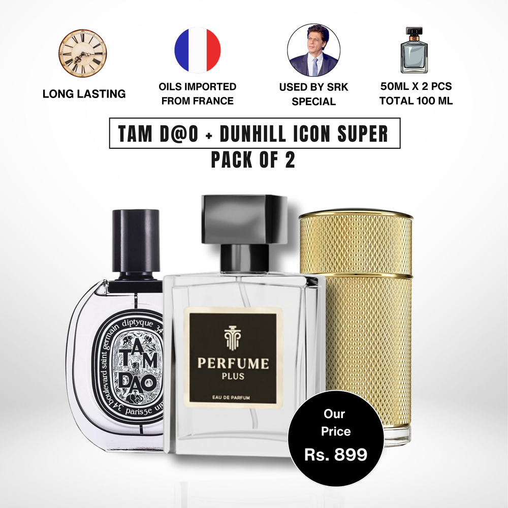 SRK Special Combo | Diptyque Tam Dao + Dunhill Icon Mix  50 ML  Pack Of 2