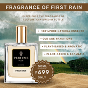 NATURAL FIRST RAIN PERFUME | MADE WITH TRADITIONAL METHODS | 50ML