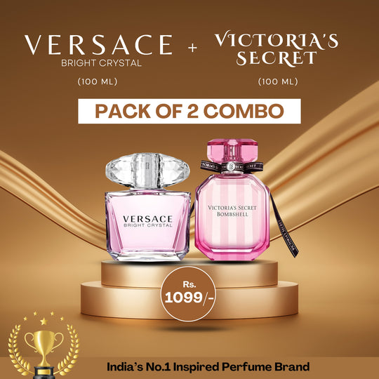 Versace Bright Crystal & Victoria Secret Bombshell Inspired Gift Set Combo