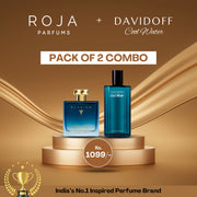 DavidOff Cool Water | Roja Elysium Perfume Combo [Pack of 2] [4.9 ⭐️⭐️⭐️⭐️⭐️ Ratings]