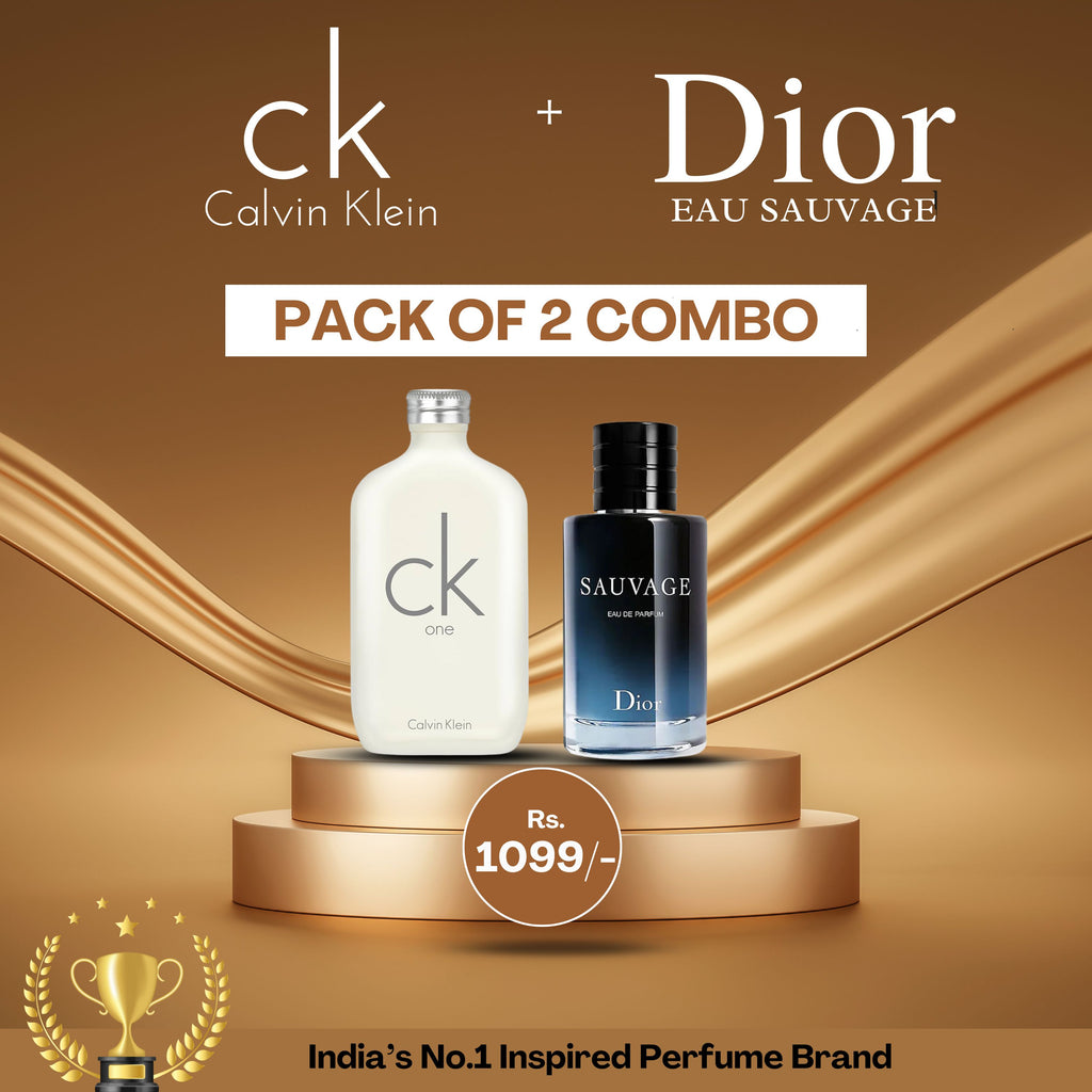 Dior Sauvage and CK one Inspired Gift Set Combo Perfume Plus