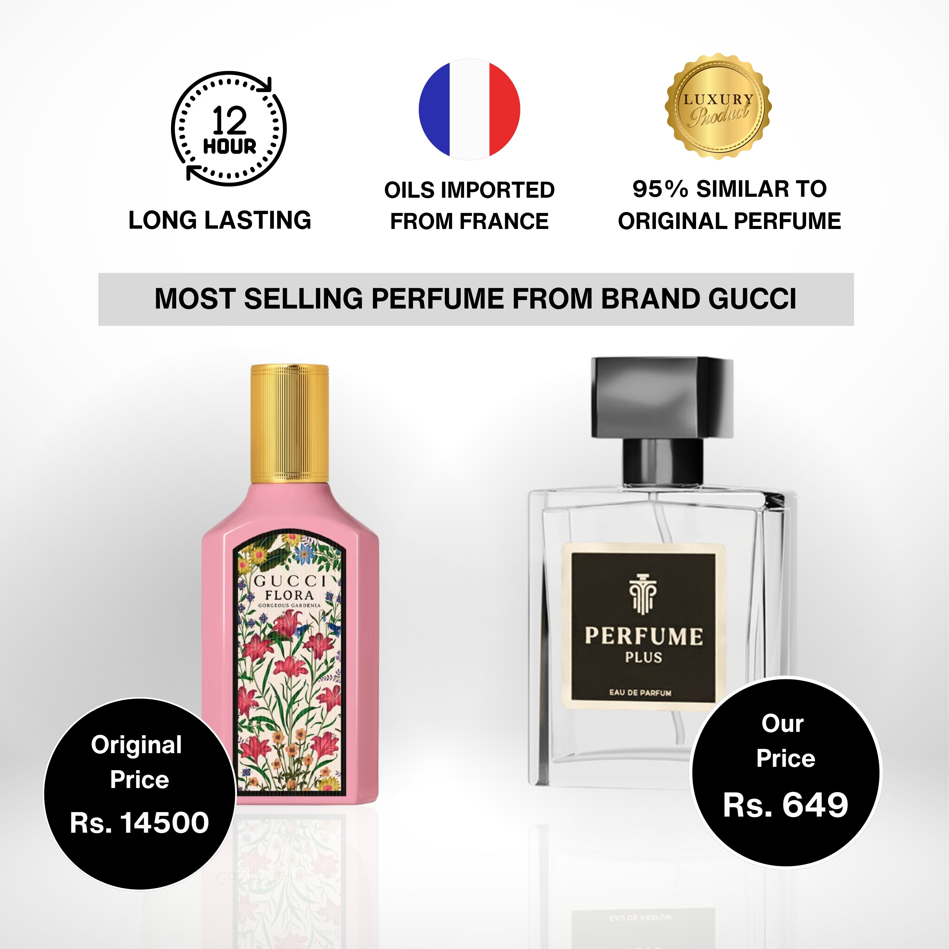 Gucci Flora | Miss Dior | Chanel No.5 | Varsace Dylan Blue