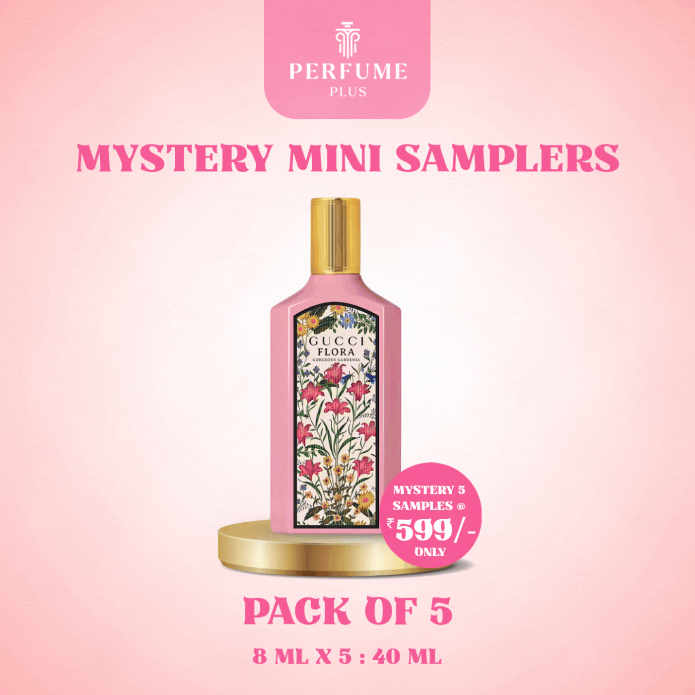 PERFUME PLUS MINIS - PACK OF 5 LUXURY PERFUME SAMPLERS [DESIGNER INSPIRED MINIS] [40 ML TOTAL]